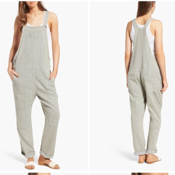 James PERSE JUMPSUIT overalls cotton linen look - Picture 6 of 7